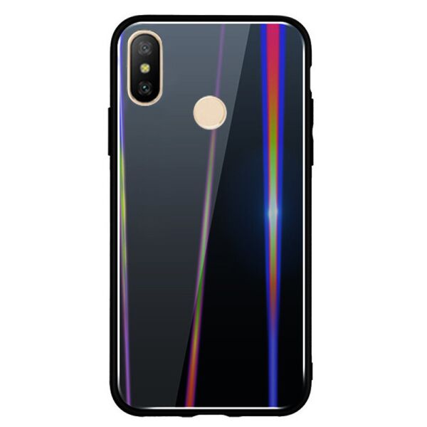 

TPU+Glass чехол Gradient Aurora для Xiaomi Mi 6X / Mi A2 Черный