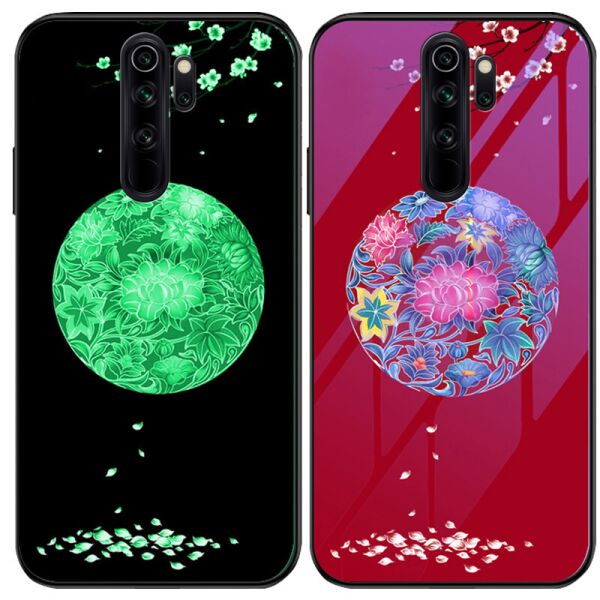 

TPU+Glass чехол светящийся в темноте для Xiaomi Redmi Note 8 Pro