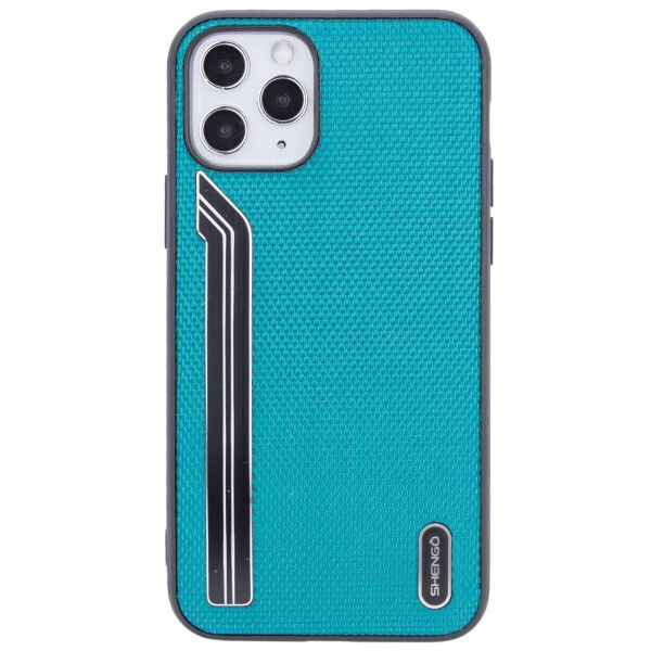 

TPU чехол SHENGO Textile series для Apple iPhone 11 Pro Max (6.5") Зеленый