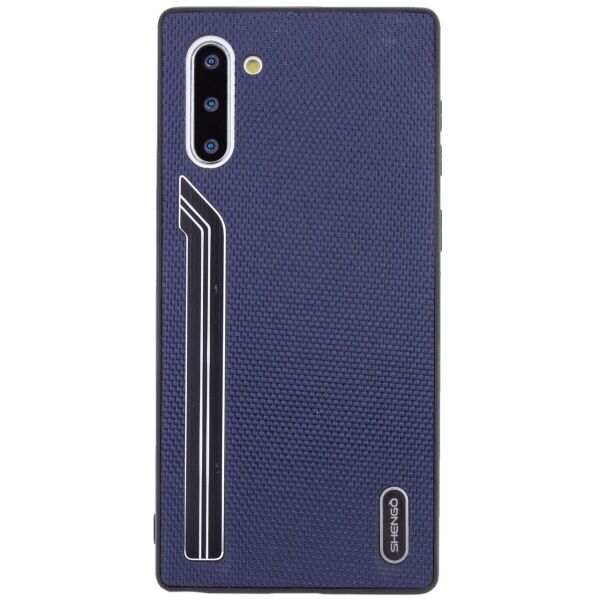 

TPU чехол SHENGO Textile series для Samsung Galaxy Note 10 Синий
