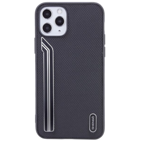 

TPU чехол SHENGO Textile series для Apple iPhone 11 Pro Max (6.5") Черный