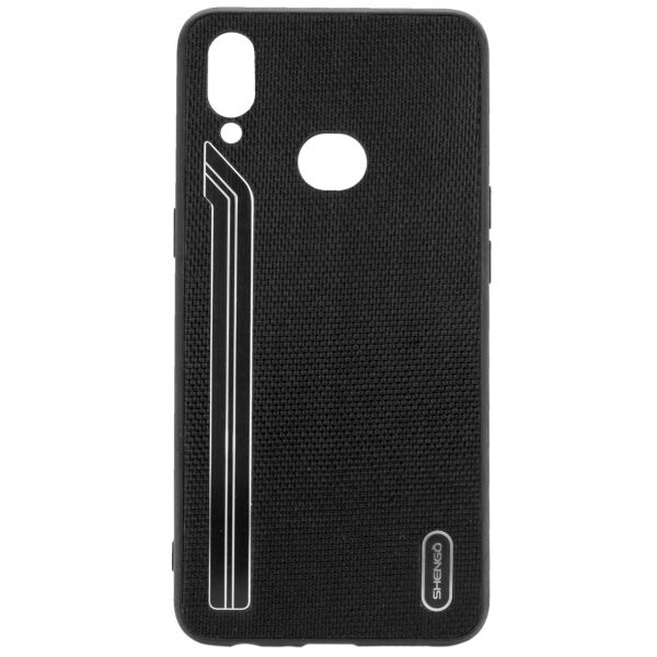 

TPU чехол SHENGO Textile series для Samsung Galaxy A10s Черный