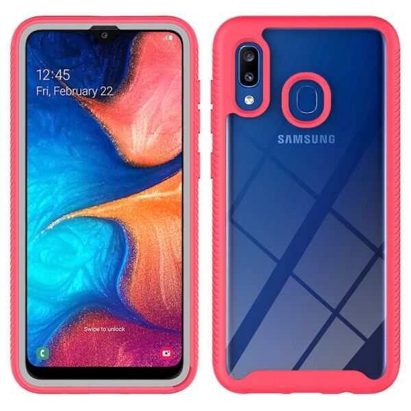 

Ударопрочный чехол Full-body Bumper Case для Samsung Galaxy A20 / A30 Розовый