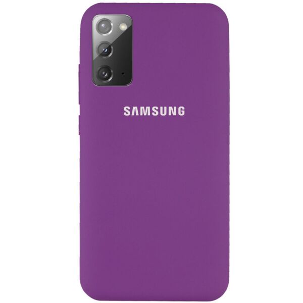 

Чехол Silicone Cover Full Protective (AA) для Samsung Galaxy Note 20 Фиолетовый / Grape