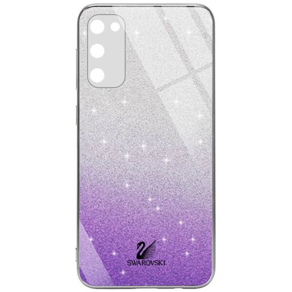 

TPU+Glass чехол Swarovski Full Camera для Samsung Galaxy S20 FE Фиолетовый