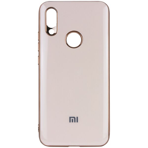 

TPU чехол GLOSSY LOGO для Xiaomi Redmi 7 Розовый / Rose Gold