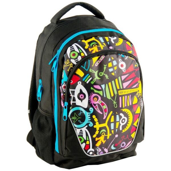 

Молодежный рюкзак с абстракцией PASO 21L BDD-367 черный