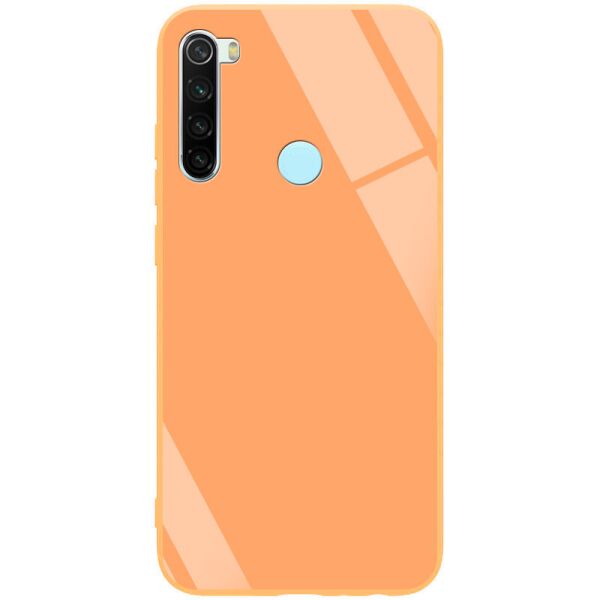

TPU+Glass чехол GLOSSY для Xiaomi Redmi Note 8 Персиковый / Peach