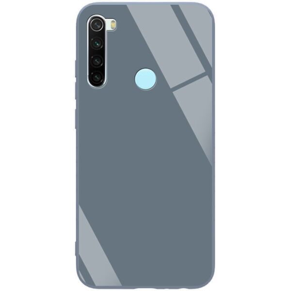 

TPU+Glass чехол GLOSSY для Xiaomi Redmi Note 8 Серый / Lavender Gray