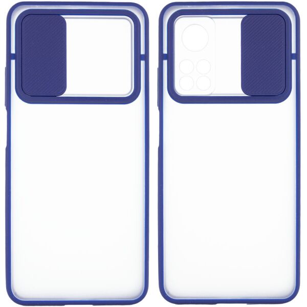 Чехол Camshield mate TPU со шторкой для камеры для Xiaomi Mi 10T / Mi 10T Pro Синий