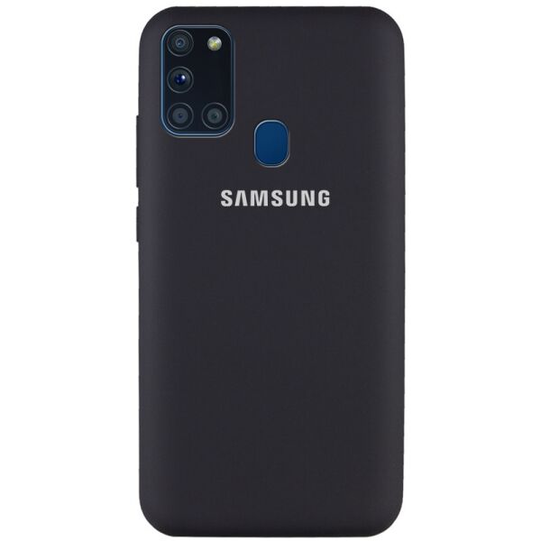 

Чехол Silicone Cover Full Protective (AA) для Samsung Galaxy A21s Черный / Black