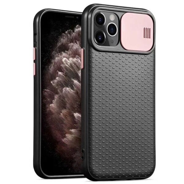 

Чехол Camshield Black TPU со шторкой защищающей камеру для Apple iPhone 11 Pro Max (6.5") Черный / Rose Gold
