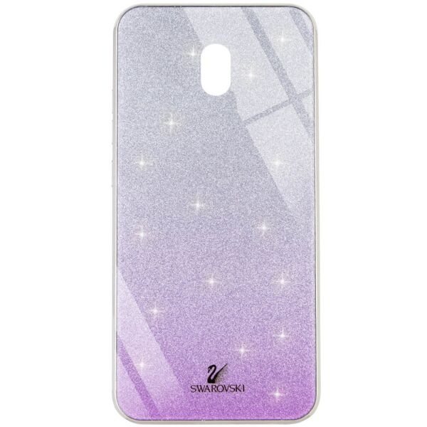 

TPU+Glass чехол Swarovski для Xiaomi Redmi 8a Фиолетовый