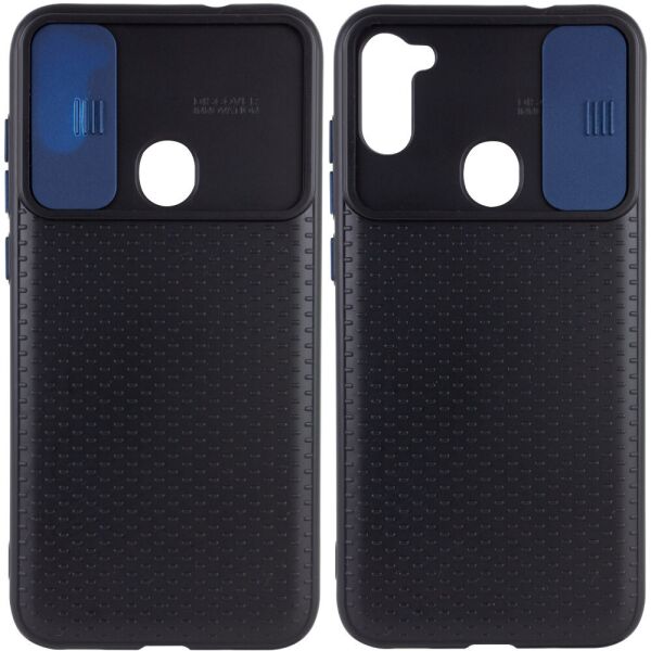 

Чехол Camshield Black TPU со шторкой защищающей камеру для Samsung Galaxy A11 / M11 Черный / Синий