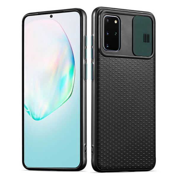 

Чехол Camshield Black TPU со шторкой защищающей камеру для Samsung Galaxy S20+