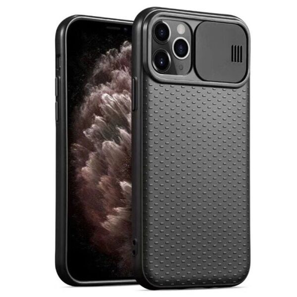 

Чехол Camshield Black TPU со шторкой защищающей камеру для Apple iPhone 11 Pro Max (6.5") Черный / Черный