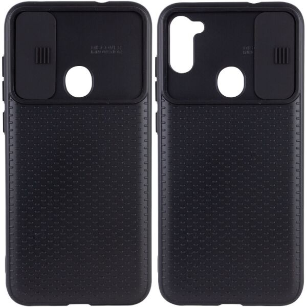 

Чехол Camshield Black TPU со шторкой защищающей камеру для Samsung Galaxy A11 / M11 Черный / Черный