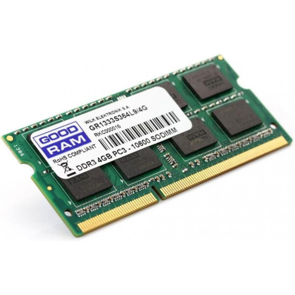 

Оперативная память SO-DIMM 4GB/1333 DDR3 Goodram (GR1333S364L9S/4G)
