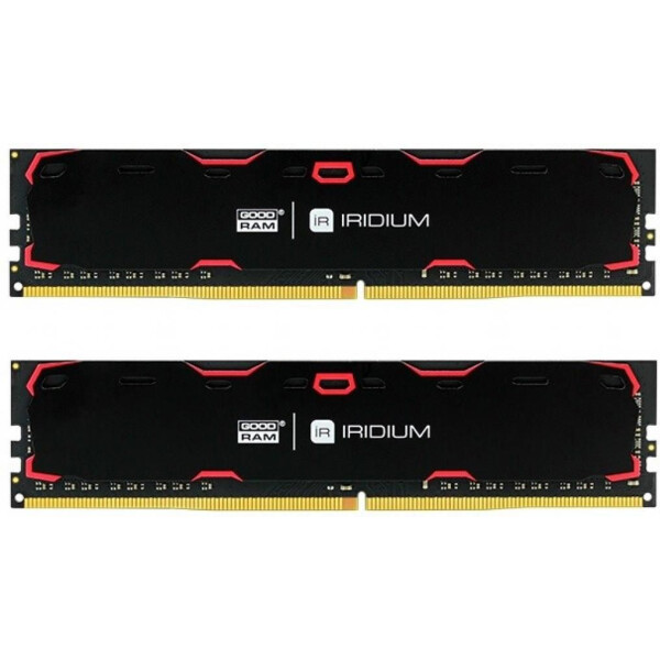 

DDR4 2x8GB/2400 Goodram Iridium Black (IR-2400D464L15S/16GDC)