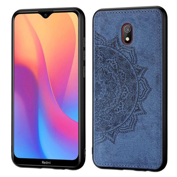

TPU+Textile чехол Mandala с 3D тиснением для Xiaomi Redmi 8a Синий