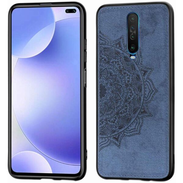 

TPU+Textile чехол Mandala с 3D тиснением для Xiaomi Redmi K30 / Poco X2 Синий