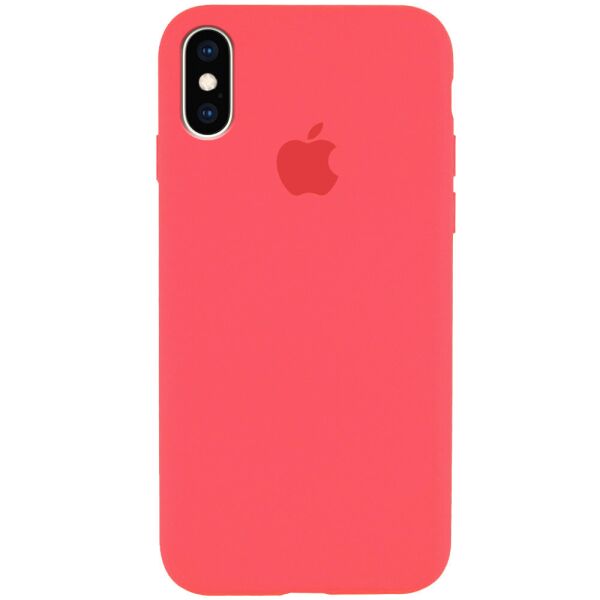 

Чехол Silicone Case Full Protective (AA) для Apple iPhone XS Max (6.5") Арбузный / Watermelon red