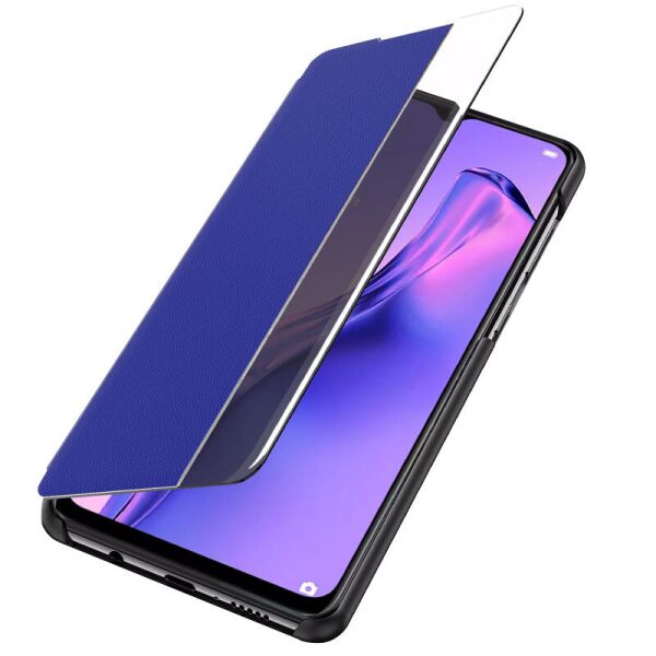 

Чехол-книжка Smart View Cover для Samsung Galaxy S21+ Синий / Светлое окошко