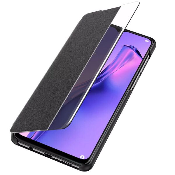 

Чехол-книжка Smart View Cover для Samsung Galaxy S21+ Черный / Светлое окошко