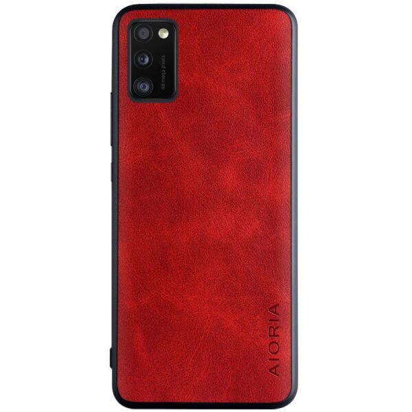

Кожаный чехол AIORIA Vintage для Samsung Galaxy A41 Красный