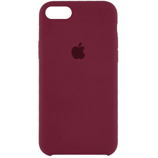

Чехол Silicone Case (AA) для Apple iPhone 5/5S/SE Бордовый / Plum