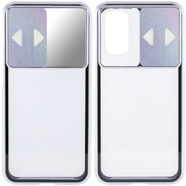 

Чехол Camshield 360 Metall+Glass со шторкой для камеры для Samsung Galaxy S20 Серебряный