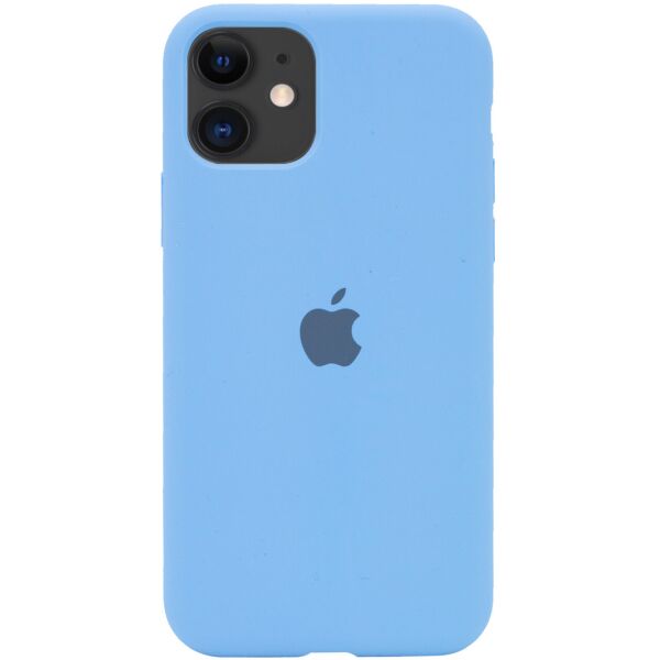 

Чехол Silicone Case Full Protective (AA) для Apple iPhone 11 (6.1") Голубой / Cornflower