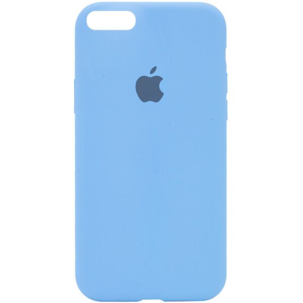 

Чехол Silicone Case Full Protective (AA) для Apple iPhone 6/6s (4.7") Голубой / Cornflower