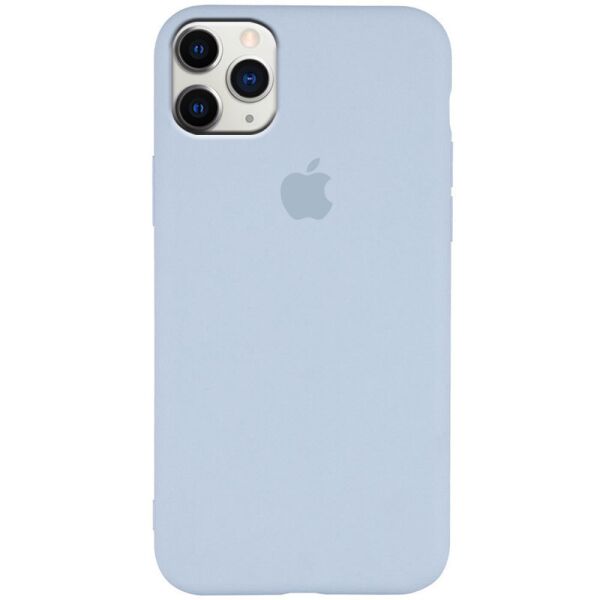 

Чехол Silicone Case Slim Full Protective для Apple iPhone 11 Pro Max (6.5") Голубой / Ice blue