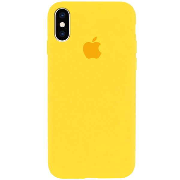 

Чехол Silicone Case Full Protective (AA) для Apple iPhone X (5.8") / XS (5.8") Желтый / Canary Yellow