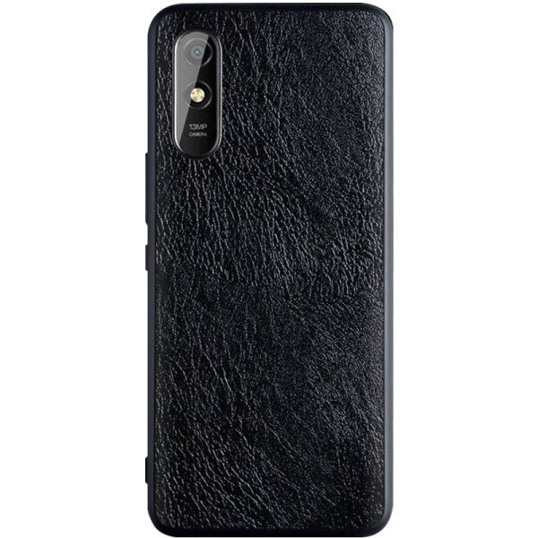 

Кожаный чехол PU Retro classic для Xiaomi Redmi 9A Черный