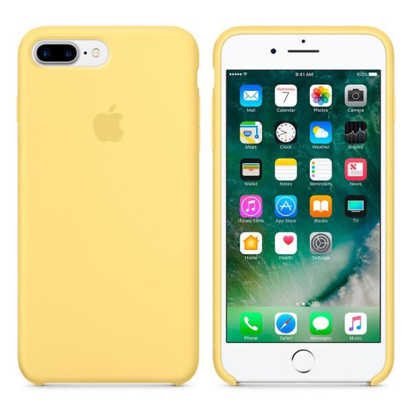 

Чехол Silicone case (AAA) для Apple iPhone 7 plus / 8 plus (5.5") Желтый / Pollen