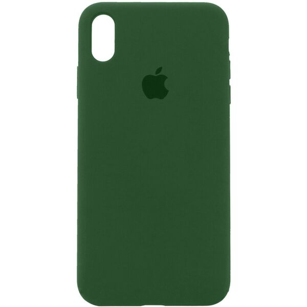 

Чехол Silicone Case Full Protective (AA) для Apple iPhone X (5.8") / XS (5.8") Зеленый / Army green