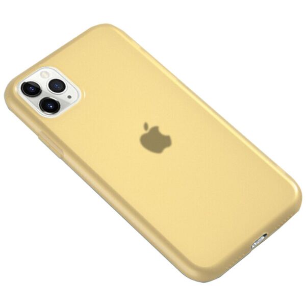 

Силиконовый матовый полупрозрачный чехол для Apple iPhone 11 Pro (5.8") Желтый / Yellow