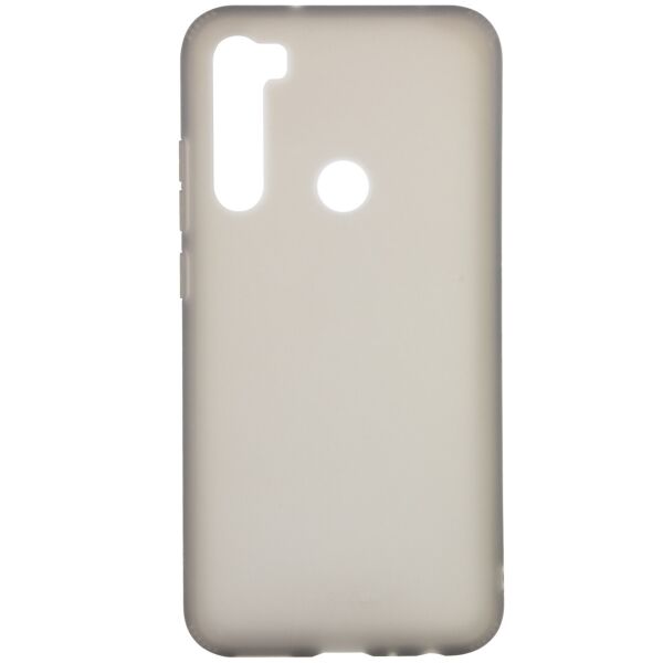

Силиконовый матовый полупрозрачный чехол для Xiaomi Redmi Note 8 Черный / Black