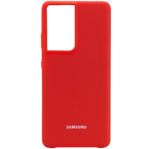 

Чехол Silicone Cover (AA) для Samsung Galaxy S21 Ultra Красный / Red