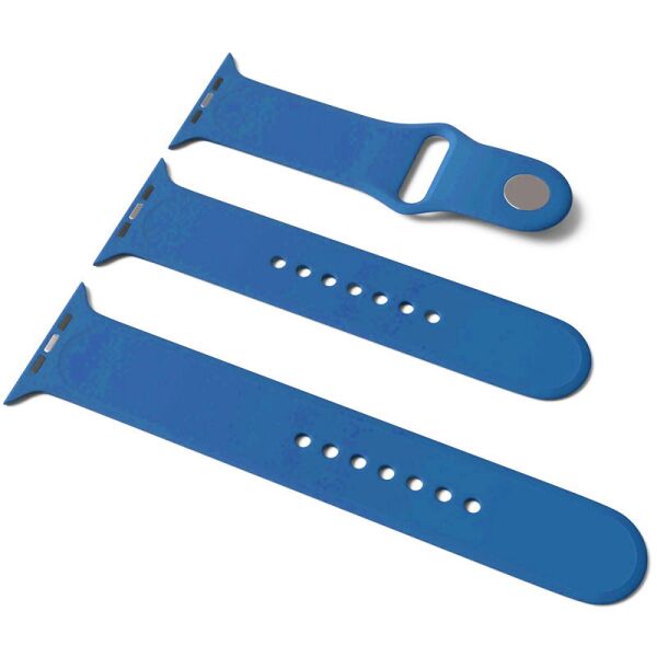 

Силиконовый ремешок для Apple Watch Sport Band 38/40 (S/M & M/L) 3pcs Синий/Blue