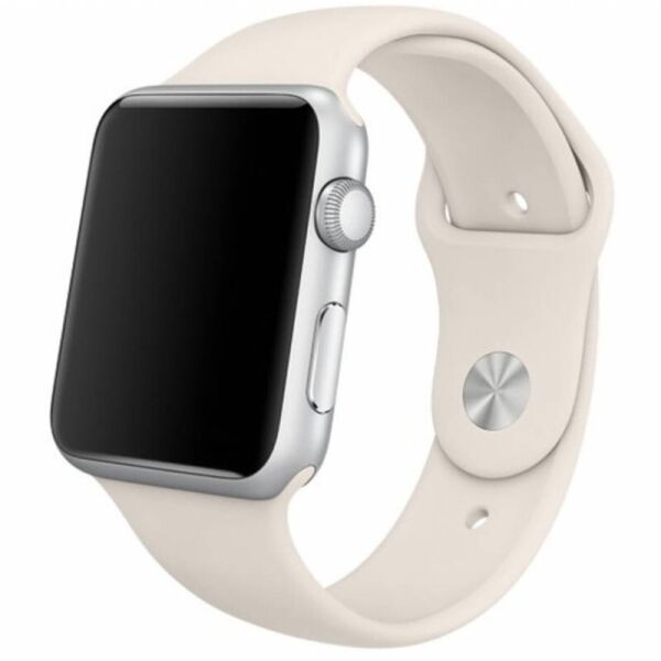 

Силиконовый ремешок для Apple watch 38mm/40mm Бежевый/Antigue White