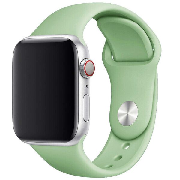 

Силиконовый ремешок для Apple watch 38mm/40mm Мятный/Mint