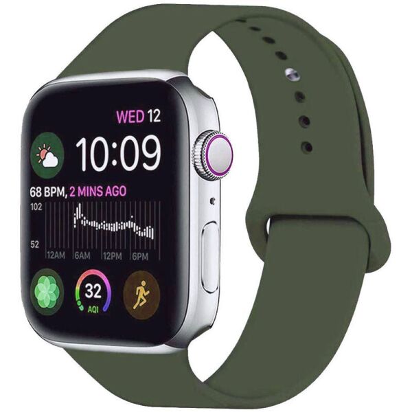 

Силиконовый ремешок для Apple watch 42mm/44mm Зеленый/Forest green