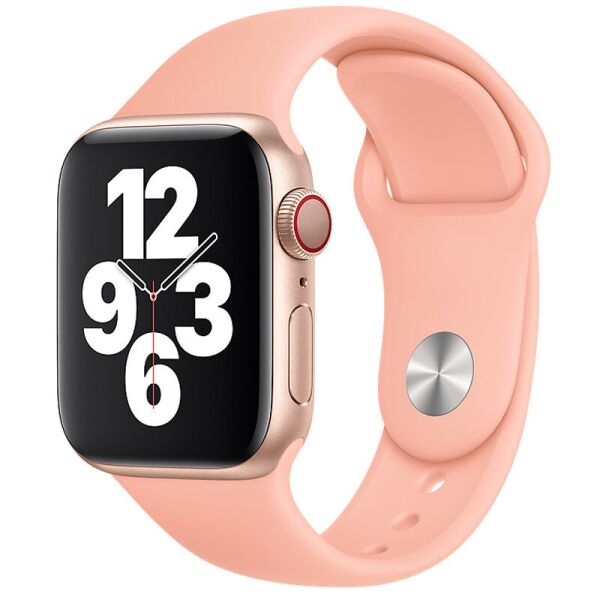 

Силиконовый ремешок для Apple watch 42mm/44mm Розовый/Flamingo