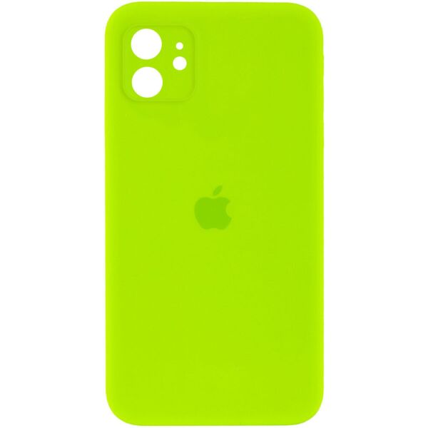 

Чехол Silicone Case Square Full Camera Protective (AA) для Apple iPhone 11 (6.1") Салатовый / Neon green