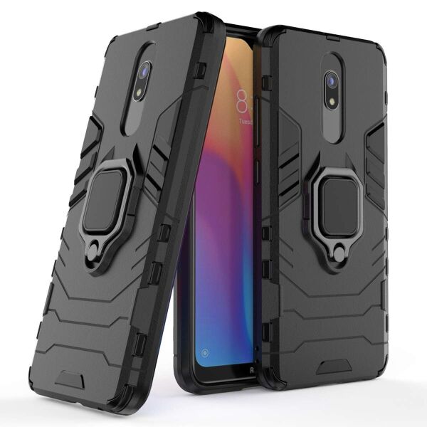

Ударопрочный чехол Transformer Ring for Magnet для Xiaomi Redmi 8 / 8A Черный / Soul Black