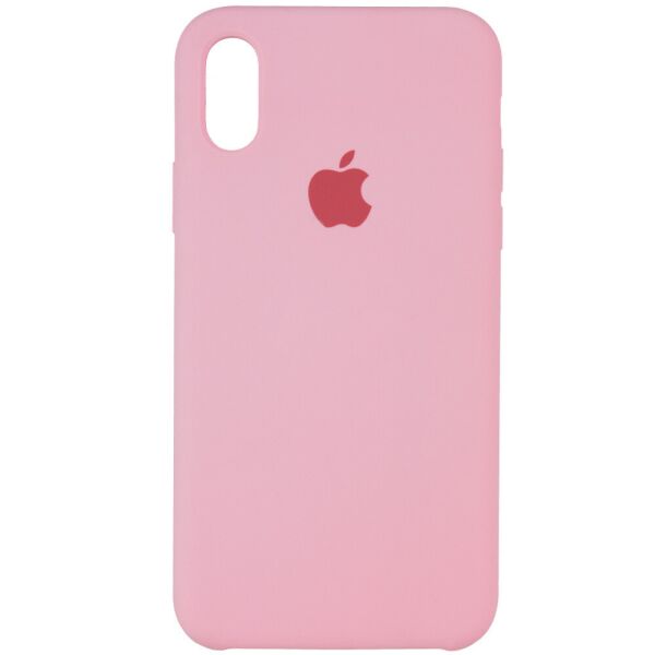

Чехол Silicone Case (AA) для Apple iPhone X (5.8") / XS (5.8") Розовый / Pink