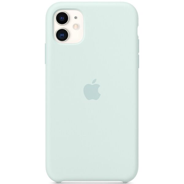 

Чехол Silicone case (AAA) для Apple iPhone 11 (6.1") Серо-голубой / Seafoam